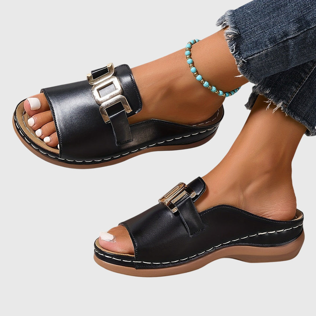 White Open Toe Sandals Comfortable Everyday Style