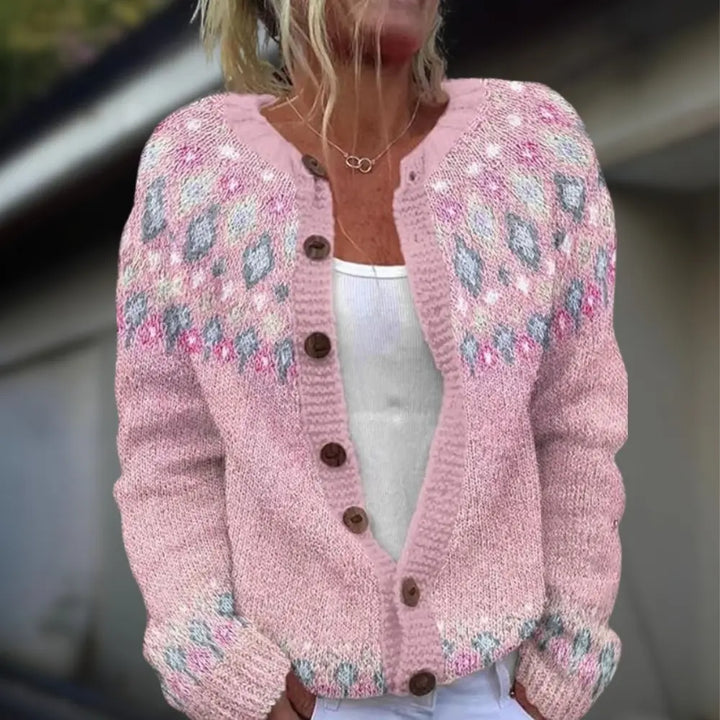 Anja™ Knitted Cardigan with Print