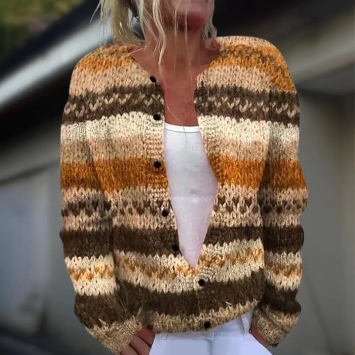 Anja™ Knitted Cardigan with Print