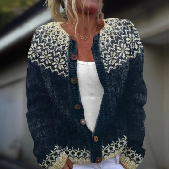 Anja™ Knitted Cardigan with Print