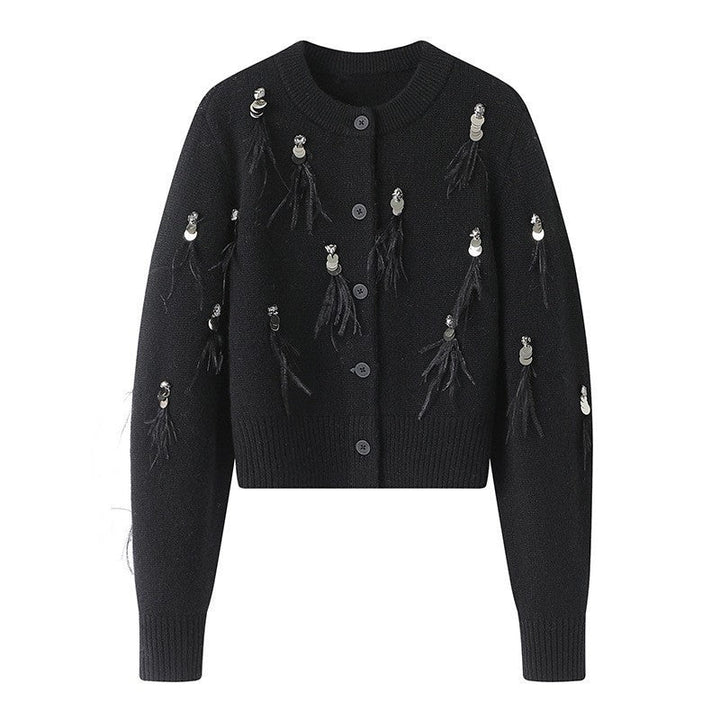 MAELLE™ – SEQUIN SHORT CARDIGAN